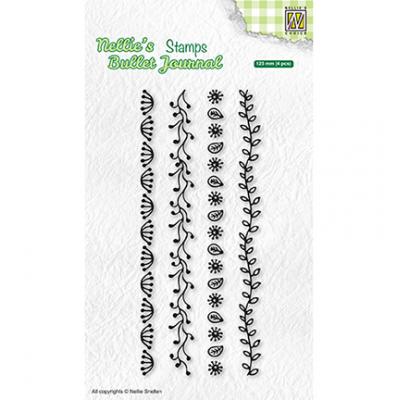Nellie's Choice Clear Stamps - Set Of Floral Borders